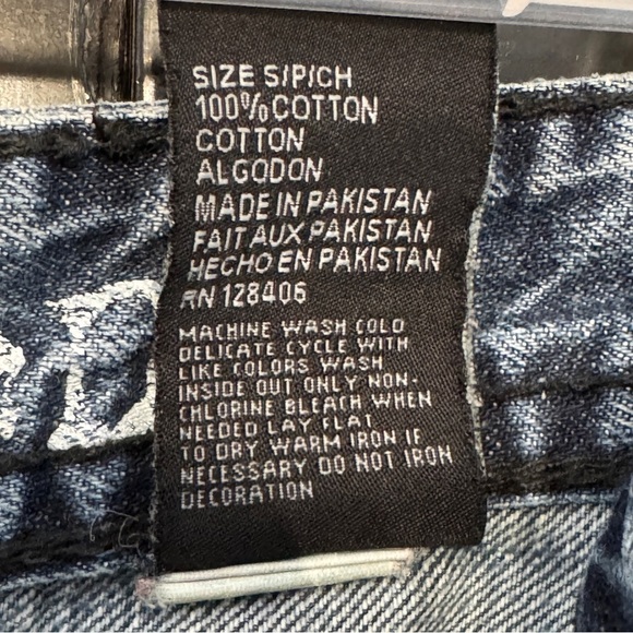 Project Mayhem Men’s 30x32 Distressed Straight Leg Blue Jeans 100% Cotton - Picture 6 of 7